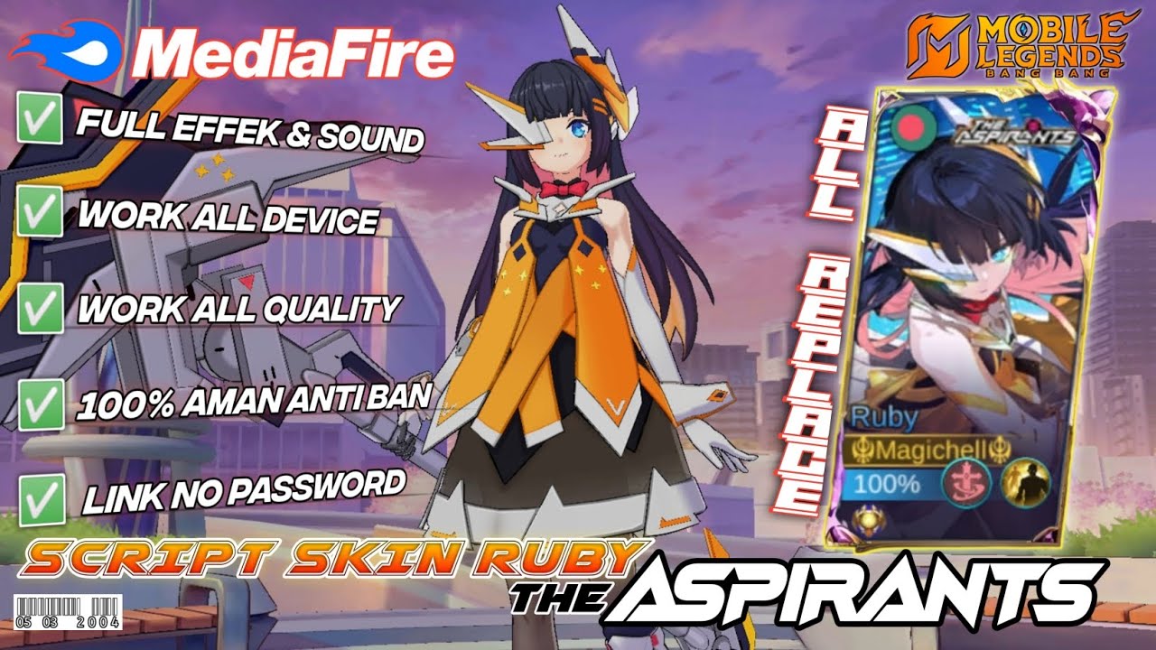 SCRIPT SKIN RUBY ASPIRANTS NEW UPDATE PATCH 2025 ALL REPLACE LINK NO ...