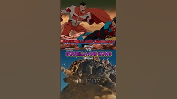 Godzilla and Kong vs Omni Man and Invincible
