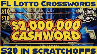 I've got a couple of florida lottery scratch off crosswords! remember,
always play responsibly. contact information: email:
scratchinlotto@gmai.com cash app:...