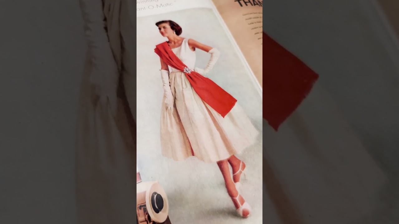 Vintage Singer 401A Slant-o-Matic Ad From 1957