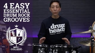 Drum Lesson #3 - Easy Rock Grooves For Beginner Drummers - Creating Popular Beats | PMT College