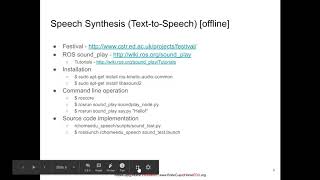 [Online Classroom] 04 Robot Speech Interaction (1/2) : Speech Synthesis | RoboCup@Home Education screenshot 4