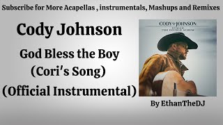 Cody Johnson - God Bless The Boy (Cori's Song)(Official Instrumental)
