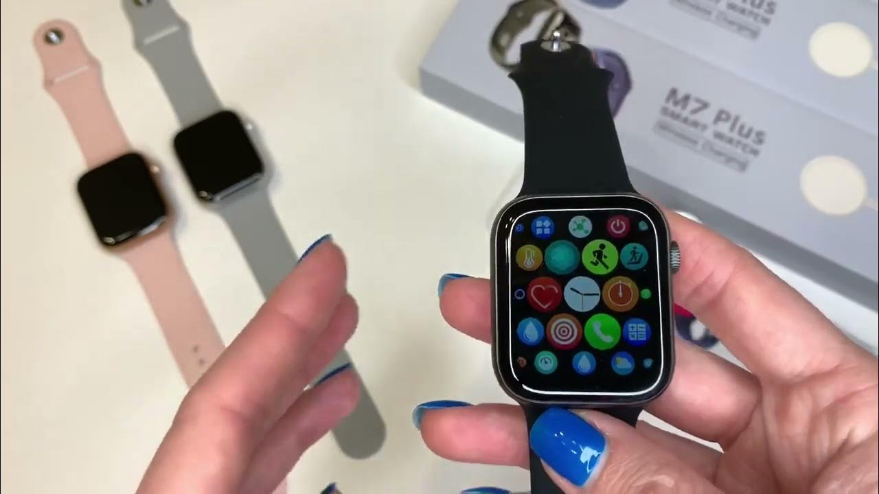 Обзор Смарт часов М7 Plus. Лучшая копия Apple Watch 7. Настройка на ...