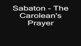 Sabaton - The Carolean&#39;s Prayer (lyrics) HD