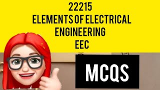 22215 Elements of Electrical Engineering EEC  MCQs screenshot 1