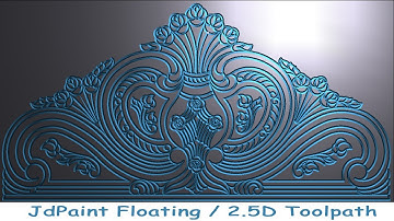 JdPaint Floating/2.5D Toolpath Using JDPaint 21.5 ll New Technique ll  Method-02@CNC Design Solution