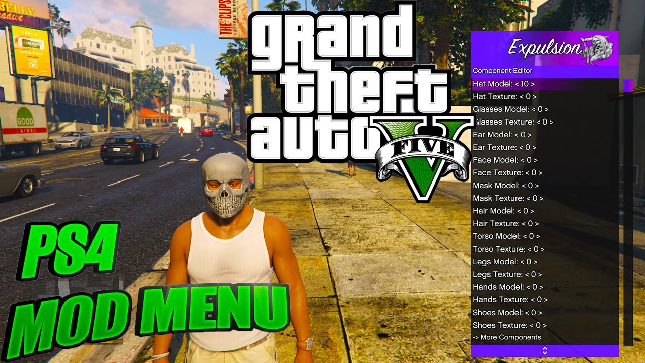 GTA V 1.38 Expulsion v3.0 Mod Menu for PS4 9.00 by LushModz