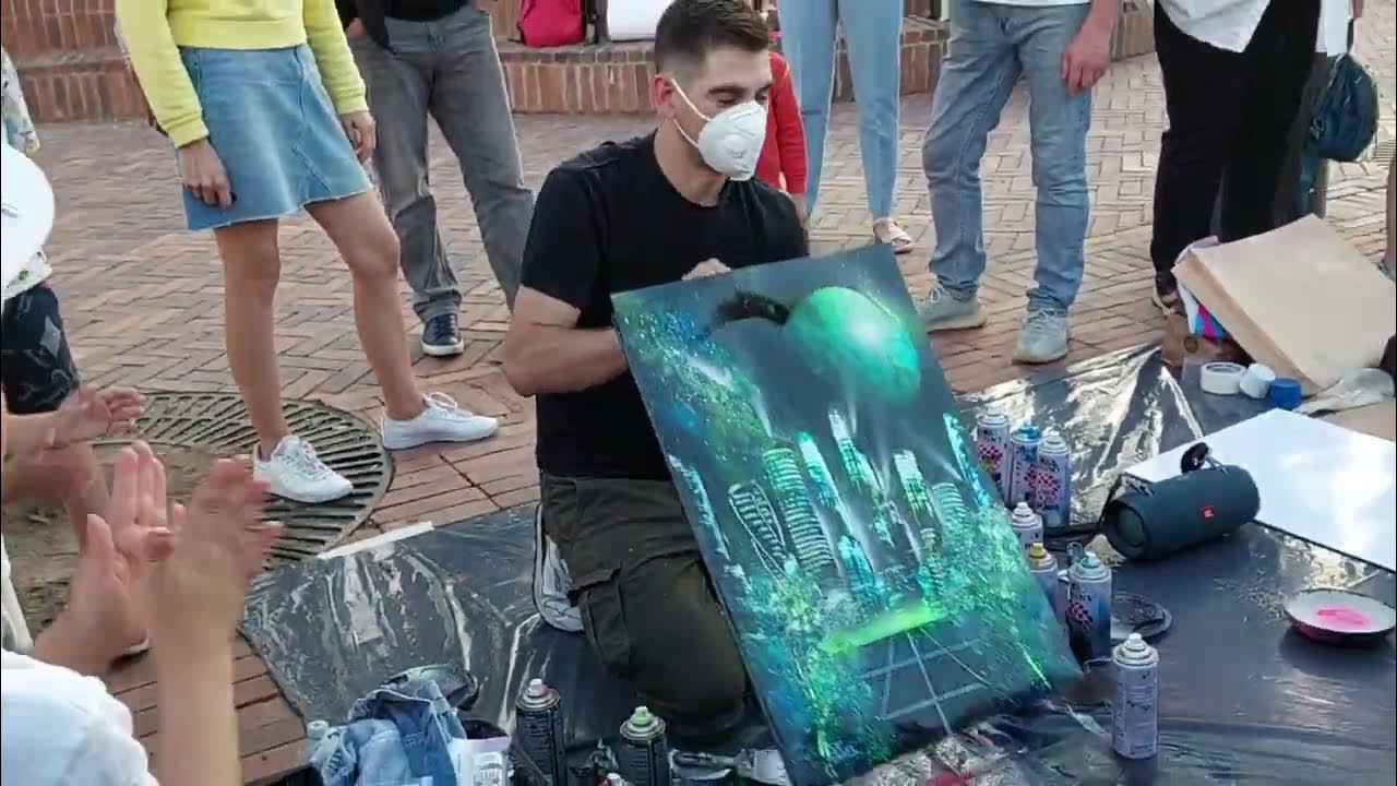 Spray Painting Art VVovremya (Live) Gorilla Zippo YouTube