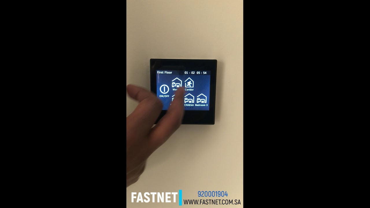 FASTNET | screen 3.5 smart home - YouTube