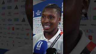 Cape Verde’s Sidny Lopes Cabral reacts to STUNNER vs. Argentina 🤩