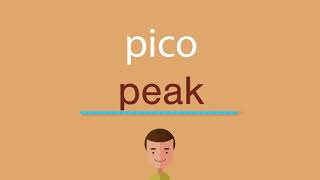 ¿Cómo se dice PIC o pick?