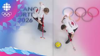 Final end of Canada vs People's Republic of China - men's curling round robin Milano Cortina 2026