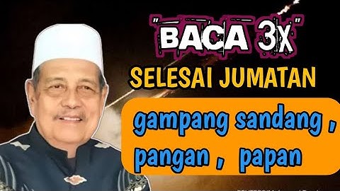 Baca 3 kali selesai sholat Jum