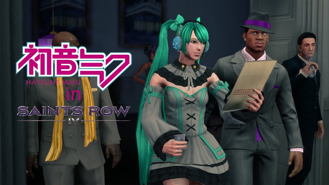 Saints Row 4 Hatsune Miku Youtube