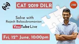 Solving CAT 2019 DILR with Rajesh Balasubramanian, 4 time CAT 100%iler | DILR CAT 2020 | 2IIM screenshot 3