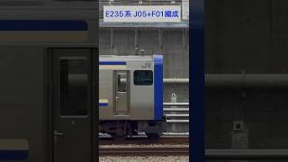 JR東日本 横須賀線 E235系1000番台 J-05編成 + F-01編成 (海側・鉄道サイドビュー) 【JR EAST 2023.8 / TRAIN SCAN】