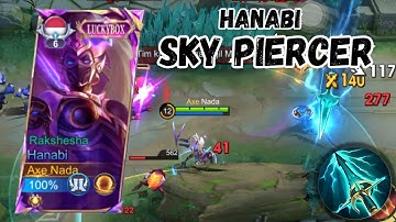 HANABI BUILD ATTACK SPEED + SKY PIERCER?! MAKIN GILA DAMAGE-NYA!! - MOBILE LEGENDS
