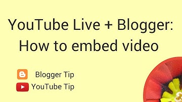 Embed an upcoming livestream video on your Blogger blog