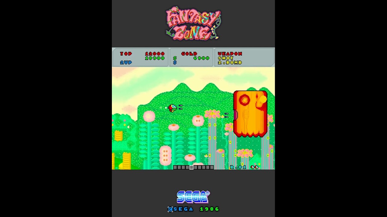 1986 ファンタジーゾーン / Fantasy Zone (1面) #Shorts #ファンタジー