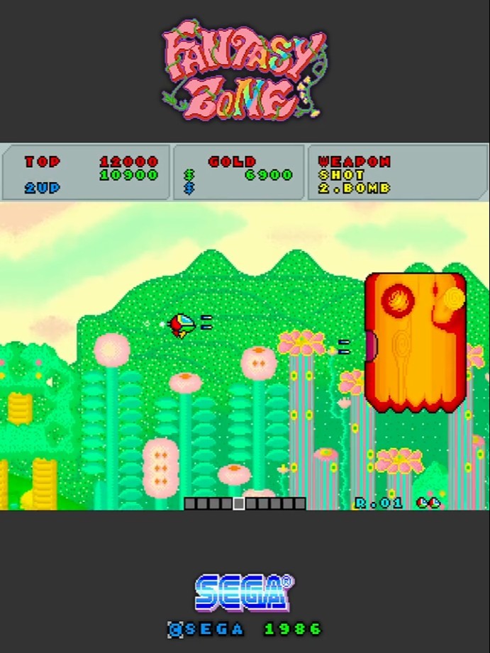 1986 ファンタジーゾーン / Fantasy Zone (1面) #Shorts #ファンタジー