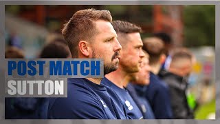 Sutton United: Post-Match Interview with Adam Lakeland