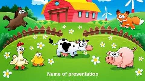 Funny Farm PowerPoint Template by PoweredTemplate.com