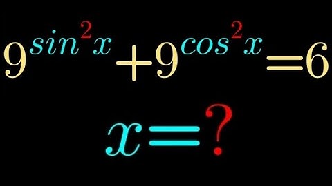 A Nice Olympiad Trigonometric Exponential Equation
