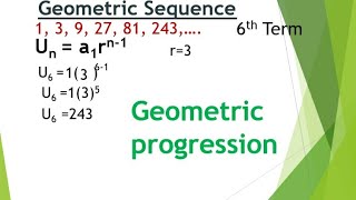 Geometric progression (series and Sequences 2)