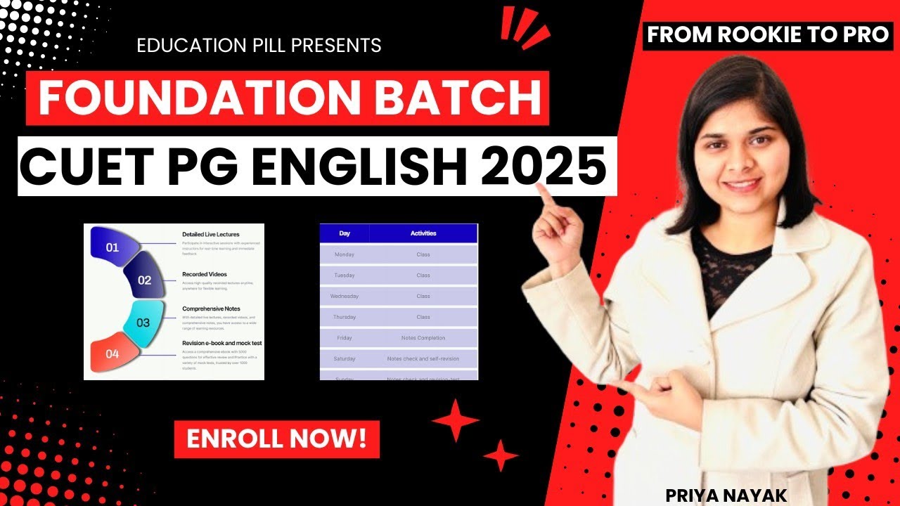 CUET PG ENGLISH 2025 BATCH LAUNCH💥| PRIYA NAYAK - YouTube