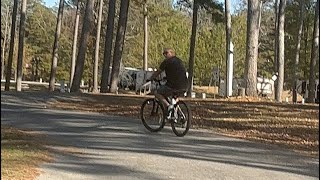 Beautiful day for our first Bike ride at Smith Lake Park