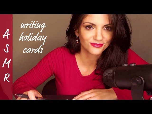 ASMR | ✍️Writing Holiday Cards🖃❄️~ For Relaxation & Sleep