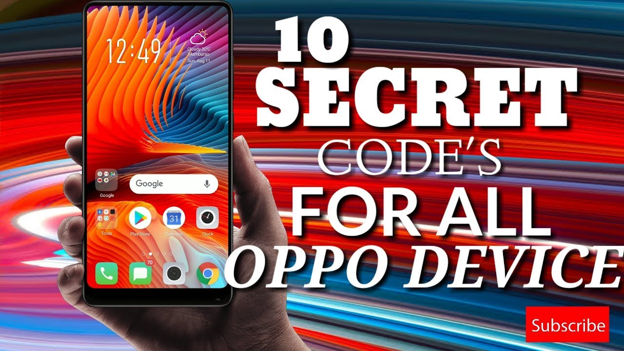 10 secret codes for all oppo device YouTube