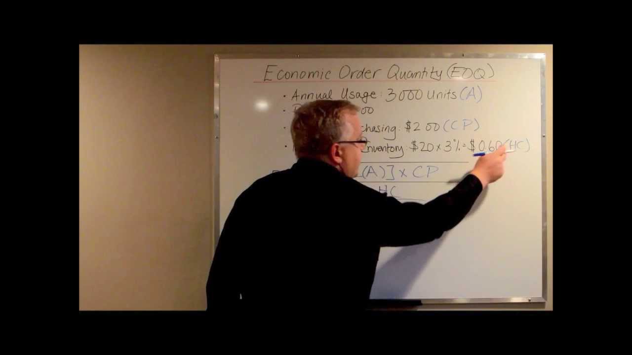 Calculating EOQ - Economic Order Quantity (Inventory Costs \u0026 Purchasing Costs)