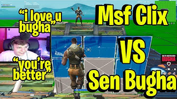 2 POV - The Most Skilled BuildFighters - Msf Clix vs Sen Bugha - *INSANE* 1v1 BuildFight NA
