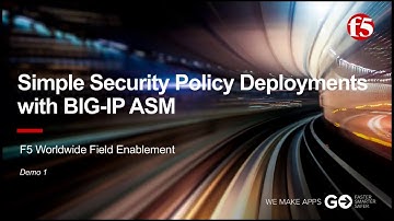 This video is no longer current: Simple Security Policy Deployments
