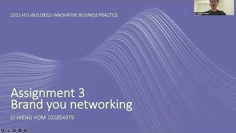 Assignment 3- Brand You Networking- BUS10012