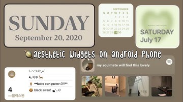 How to add aesthetic ios widget on any android android phone | Hridya k.