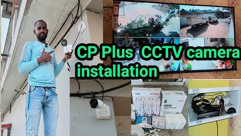 CP PlUS GUARD+ CCTV camera installation || How to cctv camera fitting in hindi