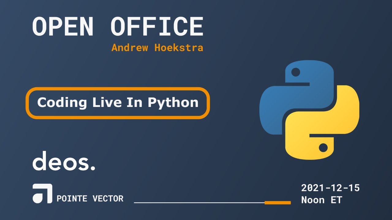 Open Office // Coding Live In Python - YouTube