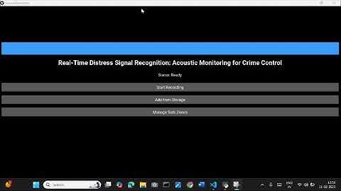 Real-Time Distress Signal Recognition | Acoustic Monitoring for Crime Control using Machine Learning