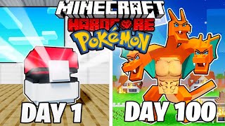 I Survived 100 DAYS as a POKEMON in HARDCORE Minecraft! screenshot 3