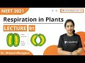 Respiration in Plants | Part 1 | NEET Biology | जोश | NEET 2021 | Dr. Shivani Bhargava