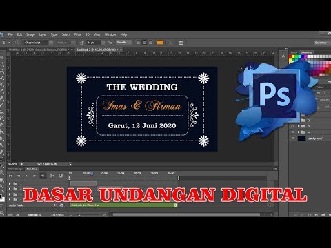 cara mudah membuat undangan digital dengan photoshop