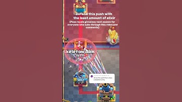 That worked! You’re in first. #cr #clashroyale #passroyale #tryagain #defend #elixir #clash #royale