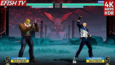 Terry Bogard vs Shingo Yabuki (Hardest AI) - KOF XV | PS5 4K 60FPS