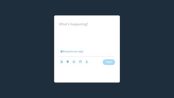 Create a Twitter Tweet Box Clone with HTML,CSS and JAVASCRIPT