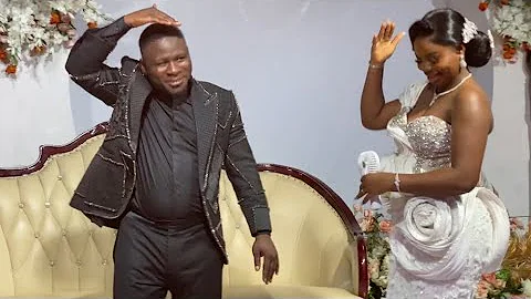 Moment skit Maker Kamo State & his wife Compete on the Dances Floor at the wedding party