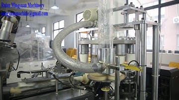 High Speed paper cup machine with counting system testing running 80 pcs each min