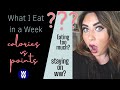 WHAT I EAT IN A WEEK- POINTS VS CALORIES! | QUITTING WW? | MYWW | WEIGHT WATCHERS!!